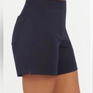 SPANX Polished 6" True Blue Classic Navy Shorts 1X NWT